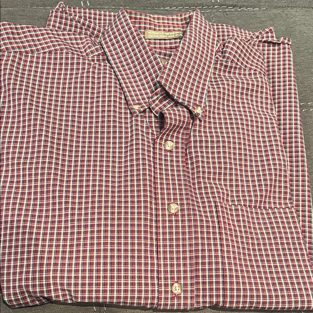 Arrow Men's Red and White Checkered Shirt